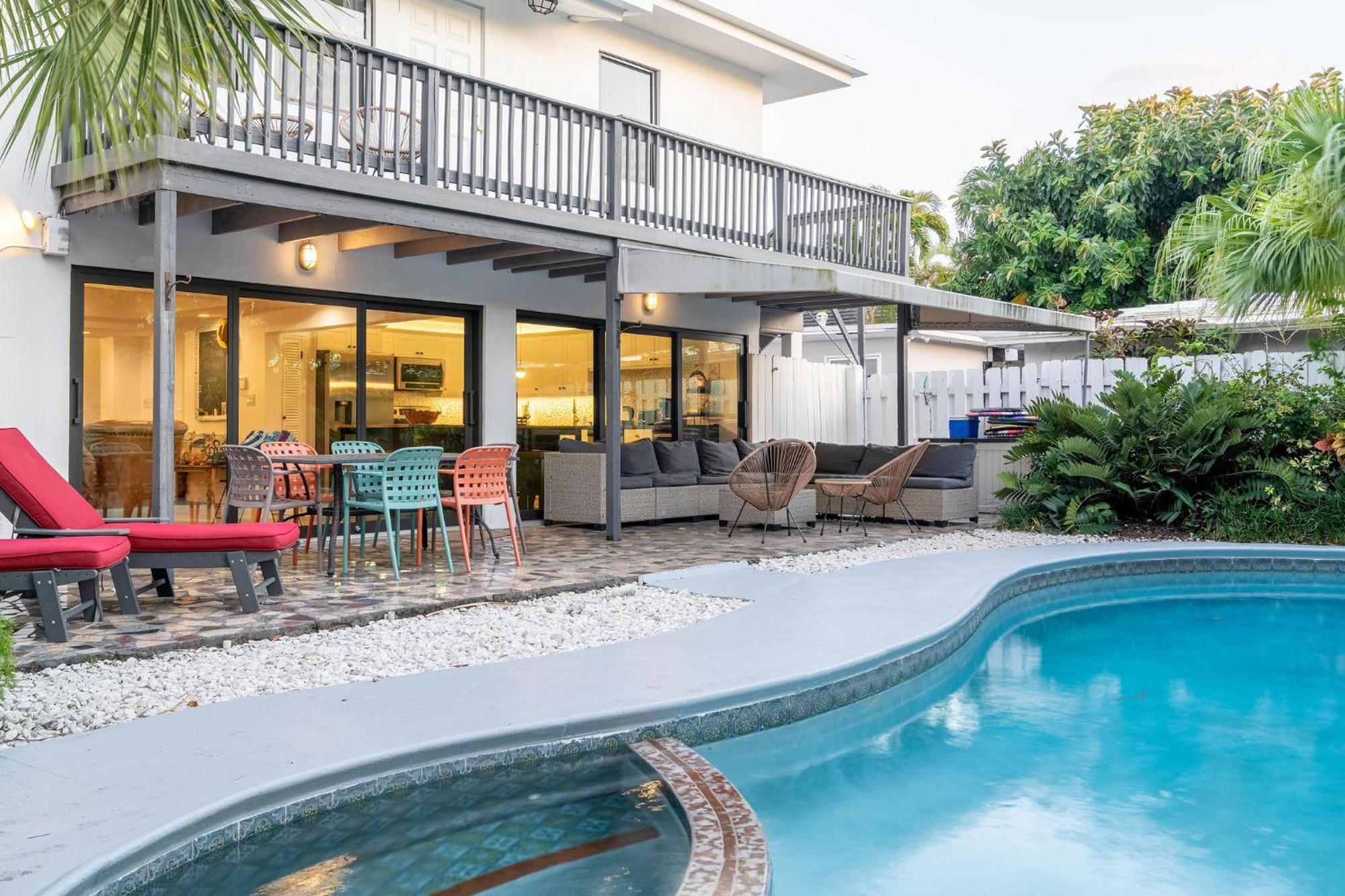 4 Bed/4,5 Bath Beach House Fort Lauderdale Bagian luar foto